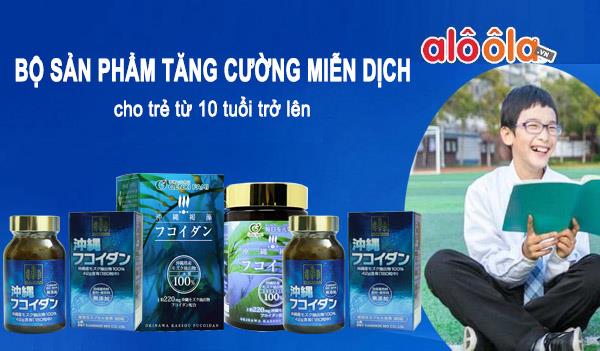 Bộ sản phẩm tăng cường miễn dịch cho trẻ từ 10 tuổi