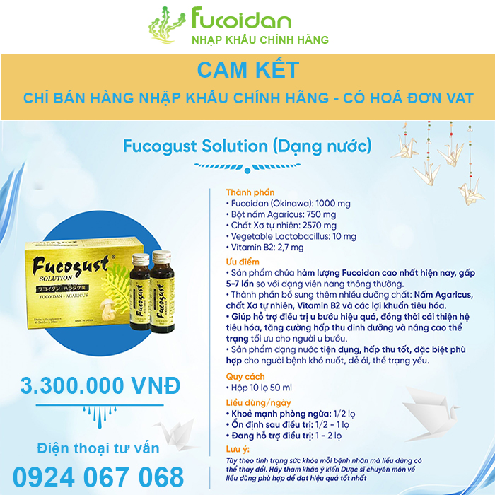 Fucogust Nhật Bản Dạng Nước, chai 50ml
