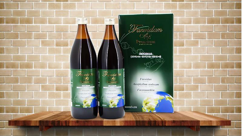 Nước uống hỗ trợ điều trị ung thư Lohas Fucoidan AF Premium, Hộp 2 chai mỗi chai 900ml