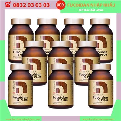 Liệu trình 10 hộp Fucoidan 3-Plus hỗ trợ điều trị ung thư, Mỗi hộp 160 viên