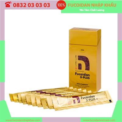 NatureMedic Fucoidan 3-Plus Nhật Bản Dạng Nước, Hộp nhỏ 10 gói