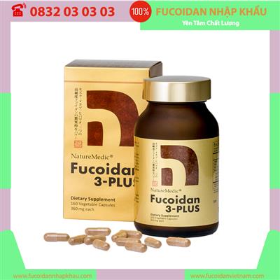 Viên nang NatureMedic Fucoidan 3-Plus, Hộp 160 viên